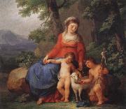 Angelika Kauffmann Maria mit dem Jesusknaben und Johannes mit dem Jesusknaben und Johannes mit dem Lamm France oil painting artist